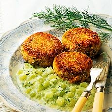 Weight Watchers Recipe: Thai fish cakes with dill sauce