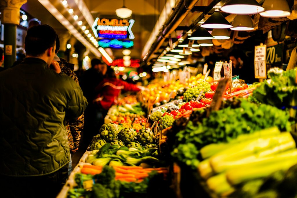 grocery store shopping