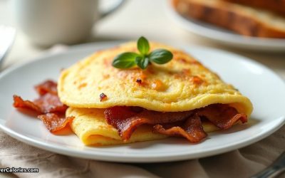 Bacon and Onion Omelette