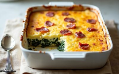 Baked Spinach with Prosciutto