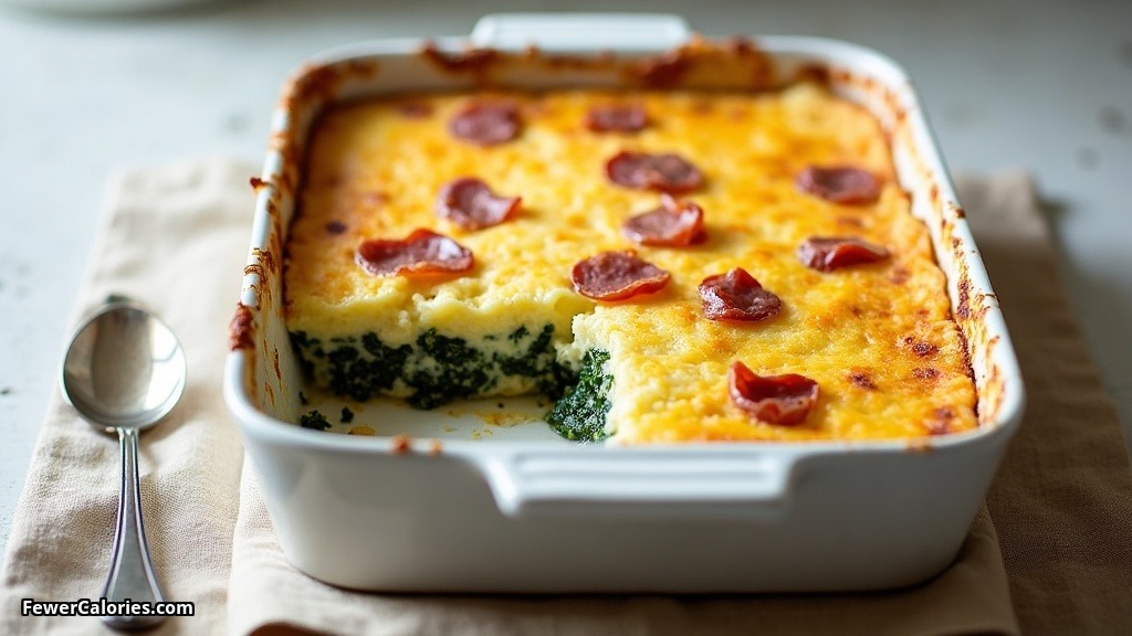 Baked Spinach with Prosciutto