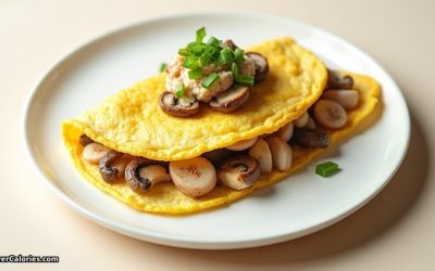 Crab and Mushroom Omelette
