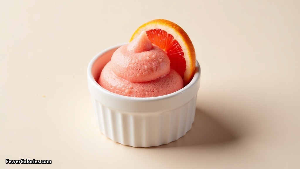 Frozen Blood Orange Mousse