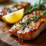 Lemon and Honey Glazed Pork Steaks lemon honey glazed pork steaks