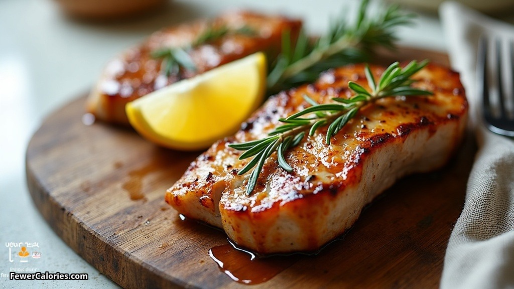Lemon and Honey Glazed Pork Steaks