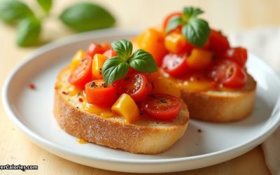 Mixed Pepper Bruschetta