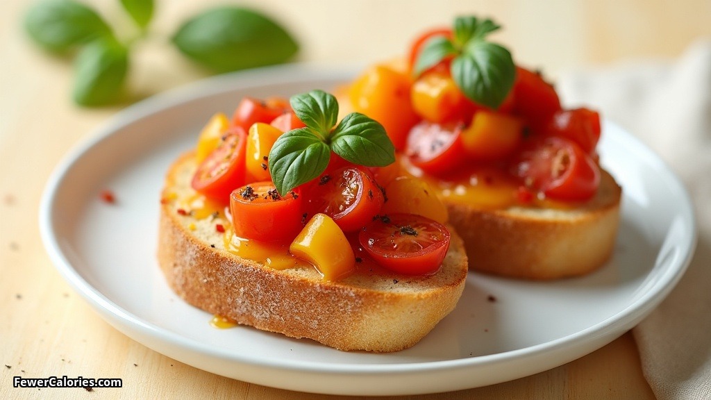 Mixed Pepper Bruschetta