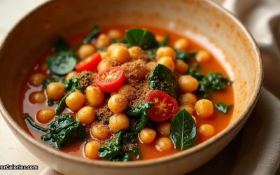Moroccan Chickpeas with Spinach