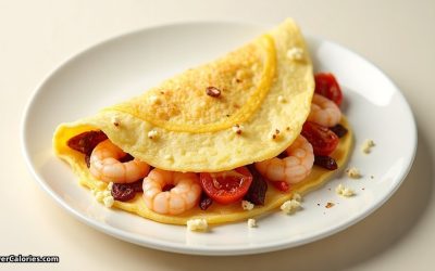 Prawn and Goat’s Cheese Omelette