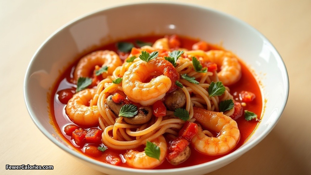 Prawn and Mushroom Pasta