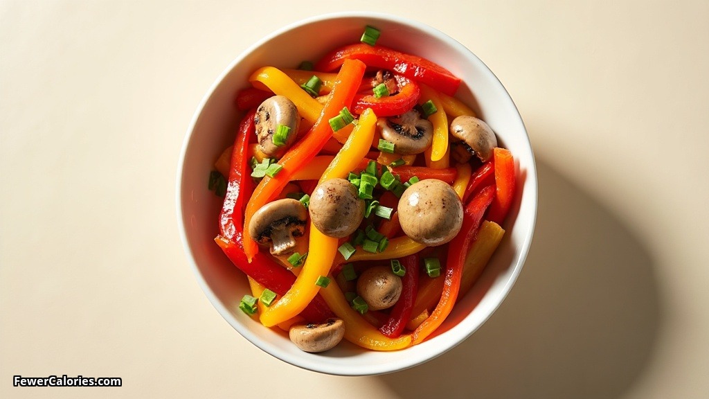 Stir-Fried Mushrooms and Peppers