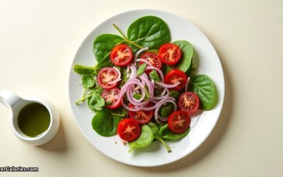 Tomato, Spinach, and Balsamic Onion Salad