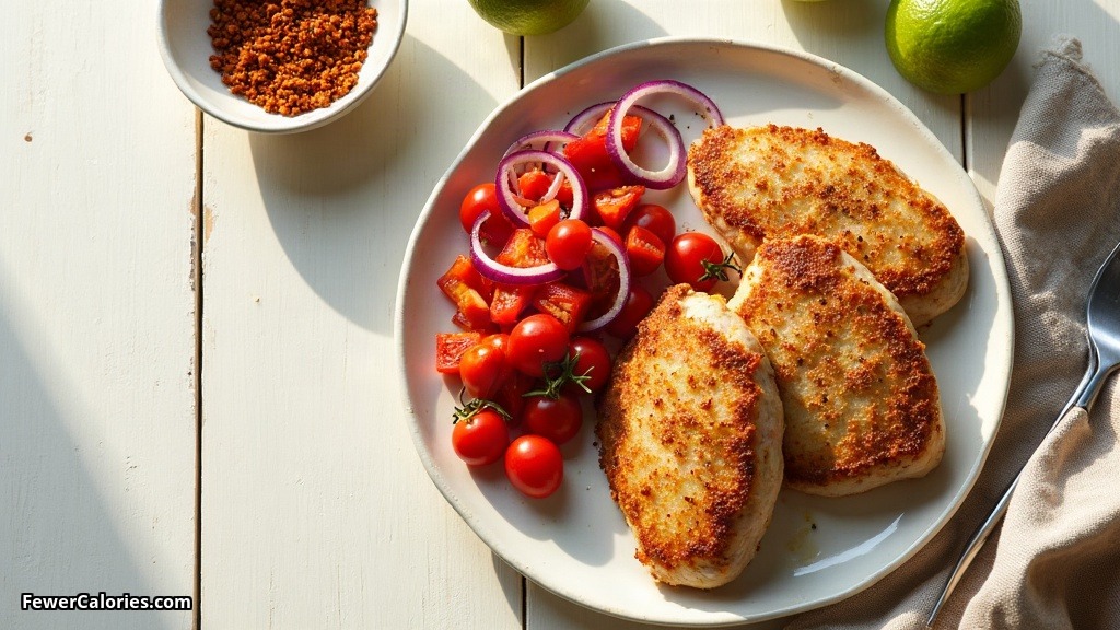 Cajun Turkey with Cherry Tomato and Roasted Pepper Salad
