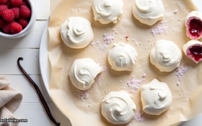 Raspberry Baked Meringues