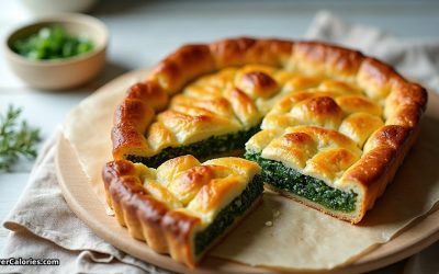 Spinach and Leek Filo Pie
