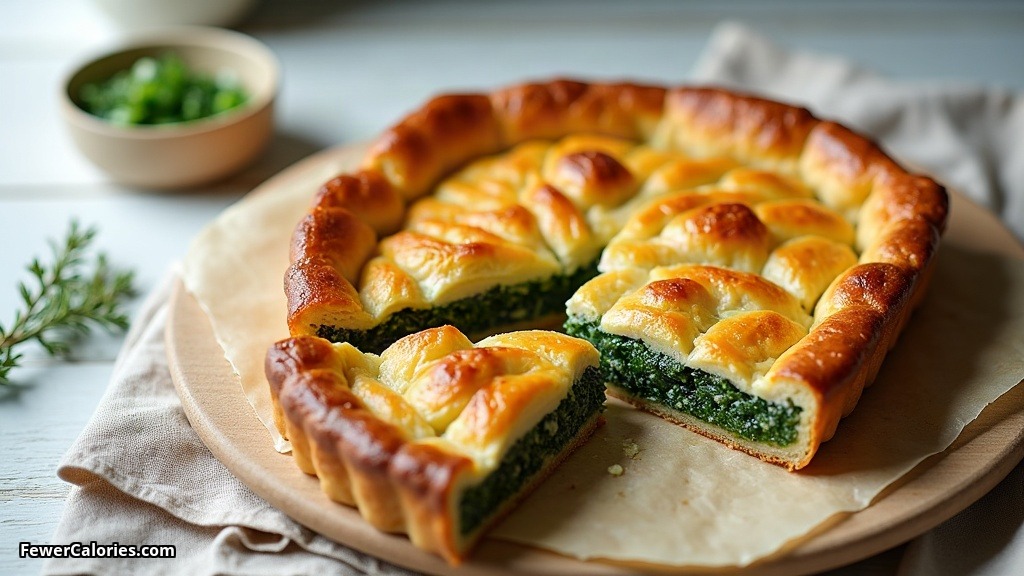 Spinach and Leek Filo Pie